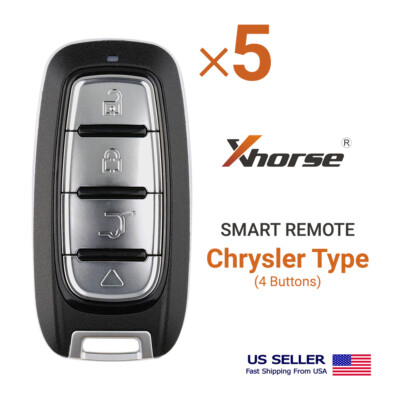 5X Xhorse Universal Smart Remote Key For Chrysler Style XSCH01EN XM38 4 Button