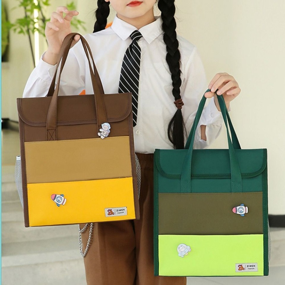 Stationery Bag Tote School Bag Large Capacity Afterschool Handbag eBay