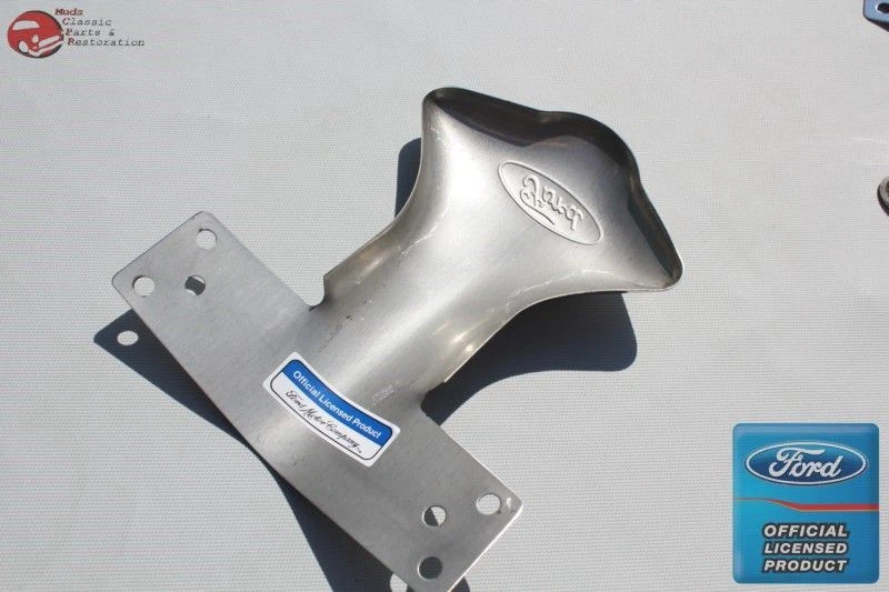 Camión Ford Logotipo Ovalado Personalizado Tubo de Escape Punta Deflector Protector Hot Rat Rod Foto 3 de 4