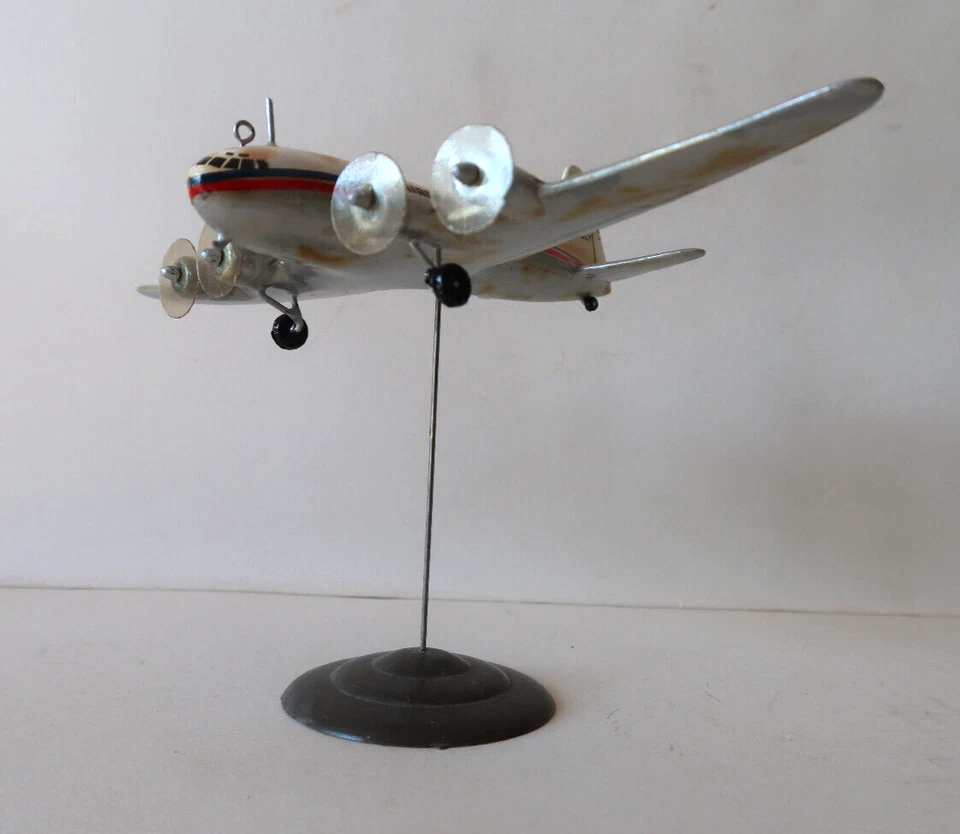 Wiking ? Avion Boeing 307 Stratoliner Airnautic F-BELY 16,5 Cm Bois Wood 1950 - Photo 2/4
