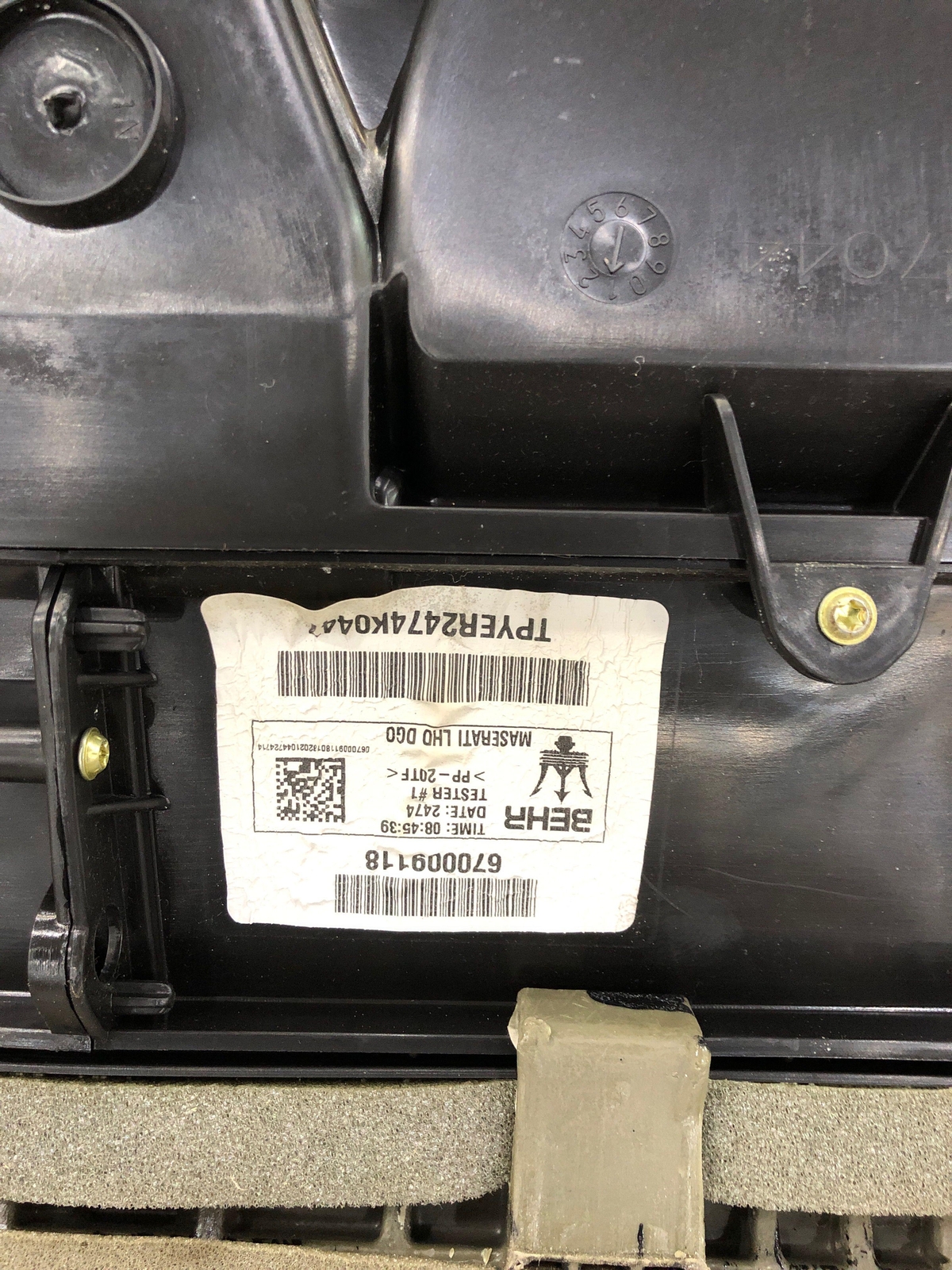 2014 - 2017 MASERATI GHIBLI M157 OEM 3.0L RWD A/C HEATER CORE ASSEMBLY