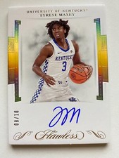 2020 Panini Flawless Collegiate Tyrese Maxey Auto /10