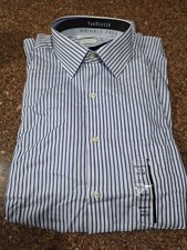 Van Heusen Dress Shirt, New, 15 34-35, Regular Fit, Pin Striped Dress Shirt