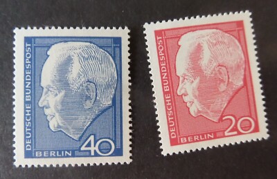 Germany West Berlin 1964 Re-election President Lubke SGB228/9 MNH UM unmounted