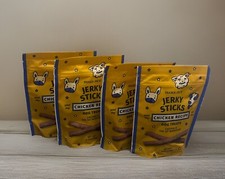 4x Trader Joe's Jerky Strips Chicken Recipe Dog Treats          