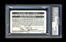 JIM PALMER SIGNED 1981 PERMA GRAPHICS CARD PSA/DNA SLABBED AUTOGRAPHED ORIOLES