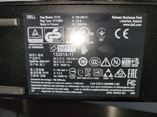 Dell Optiplex 5050 SFF i5-6500 3,2GHz 256GB SSD 16GB Ram Win11Pro Office2007Pro - Bild 7 von 11