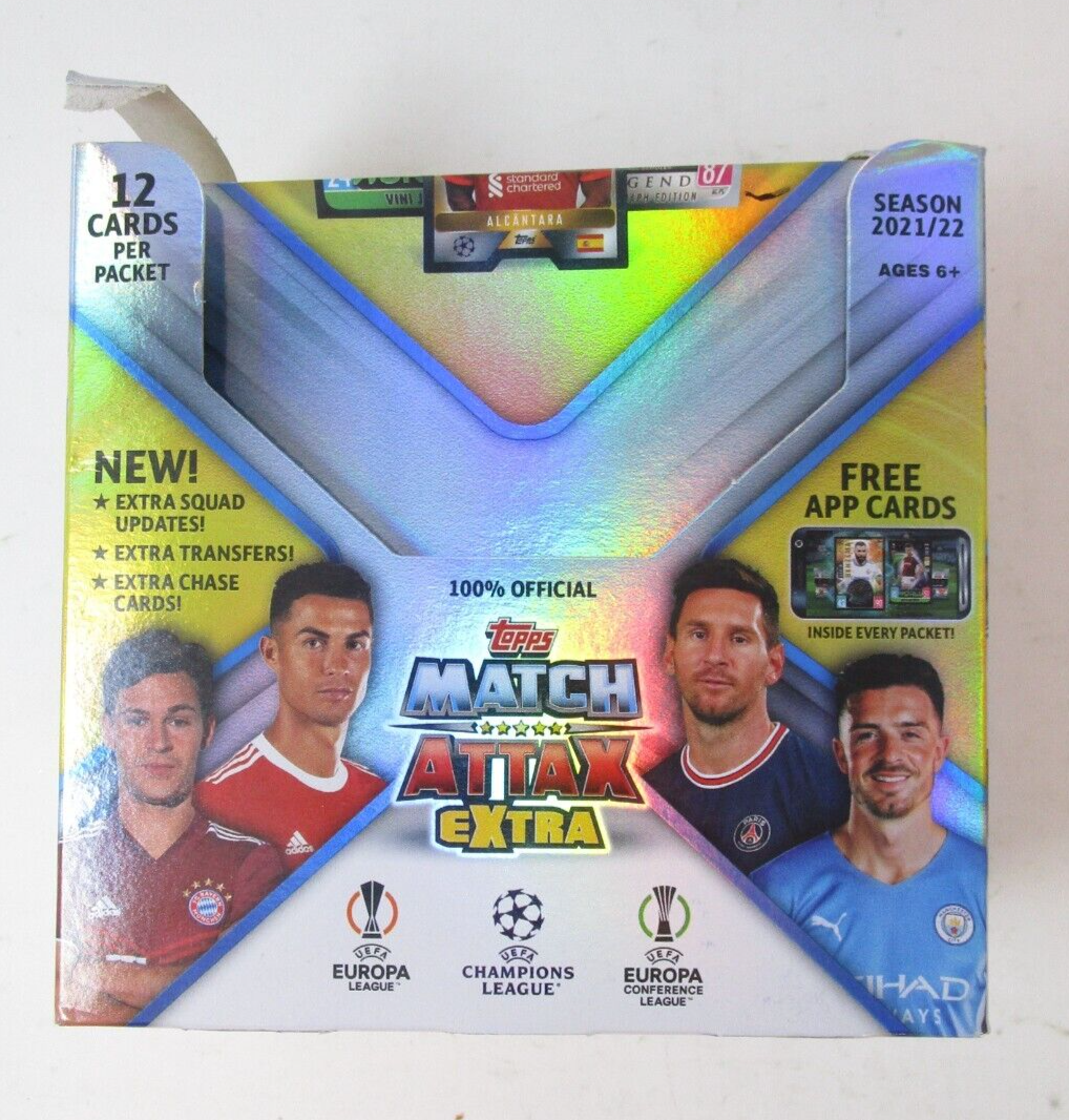 2021-22 Topps Match Attax Extra UEFA Soccer New Box - Box