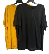 Alaskan Hardgear By Duluth Trading Co T-Shirts Mens 2XL 2 Pack Yellow Black