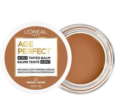 (1) MEDIUM 20 - L'Oreal Paris AGE PERFECT 4-in-1 Tinted Balm Foundation