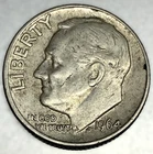1964-D Roosevelt Dime - Circulated Condition - 90% Silver - US Coin - 3103