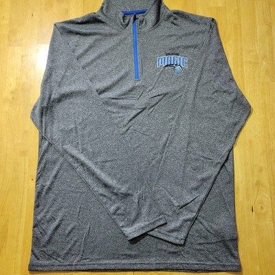 Orlando Magic Quarter 1/4 Zip Pullover Mens Large Gray NBA UNK