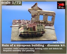 Redog 1/72 Ruined Building  Scale Model Display Base / R1