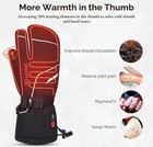 SAVIOR HEAT BRAND NEW AMAZON Heated Mittens Battery Rechargeable Ski Gloves 7.4V — photo 5