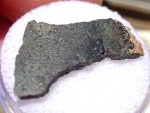 1.23 grams NWA 12265 Meteorite Eucrite-melt breccia slice Northwest Africa w/COA
