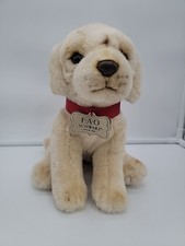 FAO Schwarz Golden Labrador Puppy Dog Toy Plush 10" Tan Realistic Soft Toy Pup