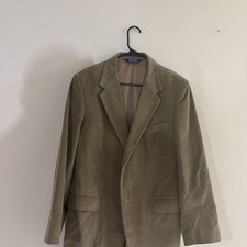 Stafford Men's Corduroy Blazer Sport Coat Beige/Tan Lined Jacket