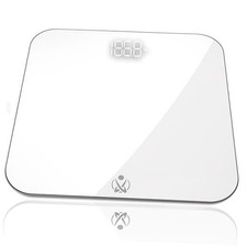 Bathroom Scale, Highly Accurate Digital Bathroom Body Scale, Measures White