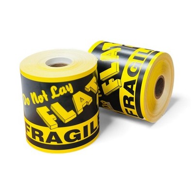 Shipping Labels   4x6 Fragile Do Not Lay Flat (Yellow) | 600 Total