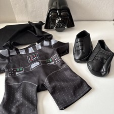 Build A Bear Star Wars Darth Vader Outfit Hard Helmet Cape Shirt Boots BABW
