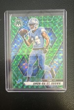 2025 Panini Mosaic - Amon-Ra St. Brown #2 Green Mosaic Prizm