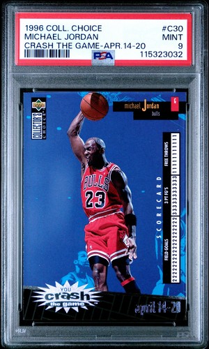 Michael Jordan [Gold] #C30 1996 Collector's Choice Crash the Game card