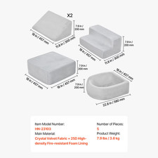 5-Piece Baby Foam Climbing Blocks Toys with Ball Pit Kids Indoor Climb and Crawl