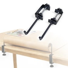 Tabletop Paper Roll Holder, Craft Paper Dispenser Stand with Clamp, Desktop W...