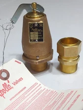 Apollo 13-211 Valve 3/4 inch, 15 psi, 475 lbs Bronze Body BKI PV0001 Safety Pop