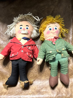 Vintage Captain Kangaroo and Mr. Green Jeans Stuffed dolls