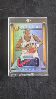 2014-15 Panini Gold Standard White Gold Threads Platinum Dikembe Mutombo 1/1