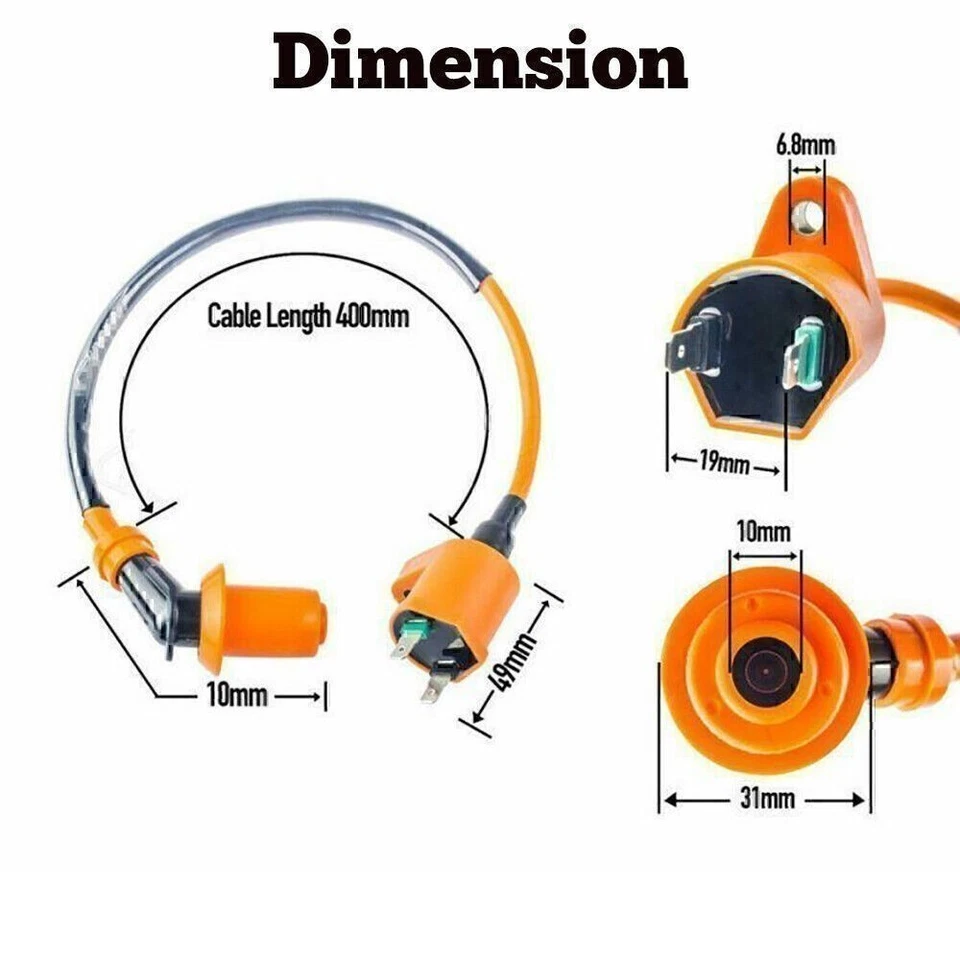 Bobina de encendido Performance Racing bujía caja CDI GY6 50cc 125cc/150cc scooter Foto 4 de 4