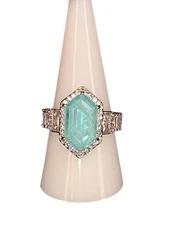 Mental Health Awareness Ring, RG18407, Trust Your Heart's Path-Sz 7, Rhodium