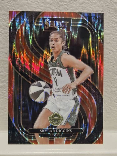 2025 Panini Select WNBA Skylar Diggins Premier Level Red Flash Prizm 106/349