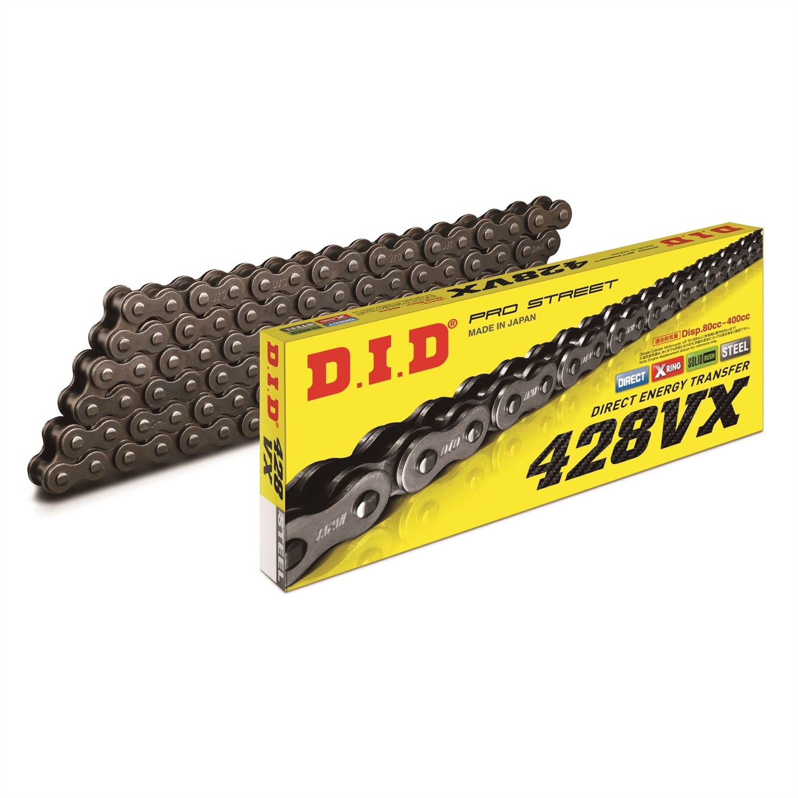 D.I.D. X-Ring Chain Black 428-142 Betamotor 125 RR AC Motard 2013 - 2020