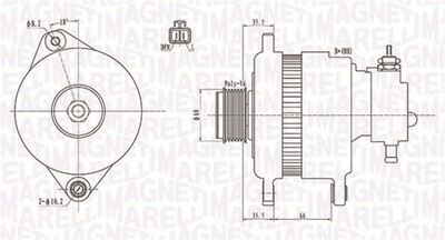 MAGNETI MARELLI 063731899010 Alternator for OPEL,VAUXHALL