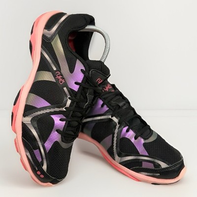 Ryka Influence Cross Training Athletic Shoes Black Pink Woman s 9.5 W Nice!!