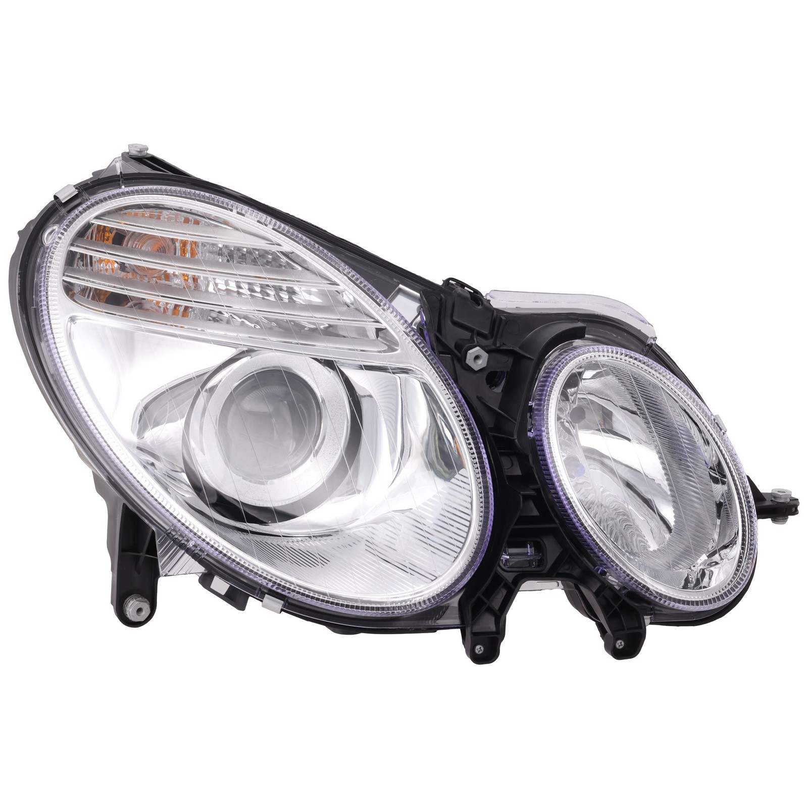 CAPA For 07-09 E-Class Halogen Headlight Headlamp Head Light w/Bulb Right Side