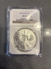 1998 $1 American Silver Eagle 1oz .999 NGC MS69
