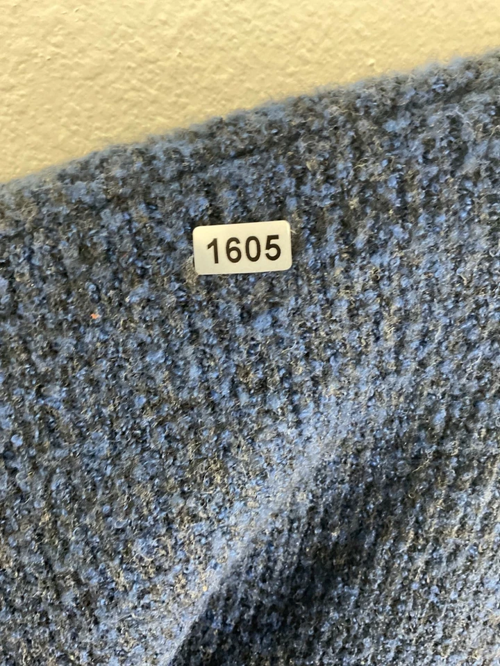 Винтажный структуры Le Collezioni мужской синий текстурированный свитер размер L акрил/шерсть B - Изображение 4 из 4