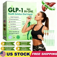 GLP-1 SIX-in-ONE Health Solution Oral Liquid, Advanced Body Care Liquids Drop US