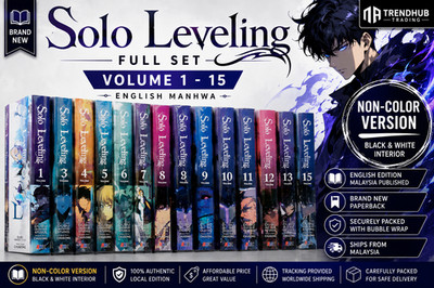 Solo Leveling Manhwa Vol 1 -15 English Version Complete Set / Loose  by Chugong