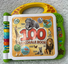LEAP FROG 100 ANIMALS BOOK  BILINGUAL SPANISH ENGLISH INTERACTIVE LEARNING TOY