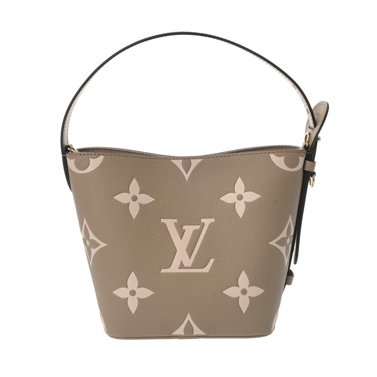 LOUIS VUITTON All In BB M13045 Bicolor Monogram Empreinte Top Gray/Creme Whi...