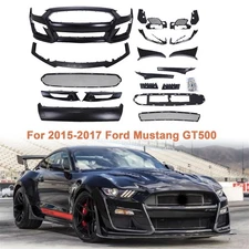 Upgrade Front Bumper Kit For 2015-2017 Ford Mustang Facelift GT500 Shebly Style