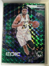 TiM DUNCAN #19 - 2024-25 Panini Mosaic Green and Black - Spurs