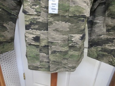 Tru Spec ATACS FG Camo BDU Shirt Combat Jacket 4 Pocket Poly
