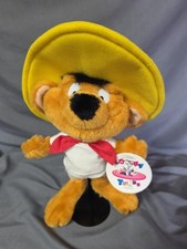 Vintage Looney Tunes Speedy Gonzales Plush Toy 10  Warner Bros Stuffed Animal