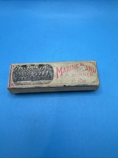 Vintage M. Hohner Marine Band Harmonica 1896 Key B Germany With Box WWII Era