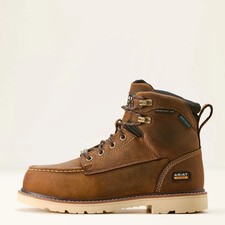 Ariat Rebar Lift 6" H20 Comp Toe Mens Size 10.5 Distressed Brown Round Toe NEW